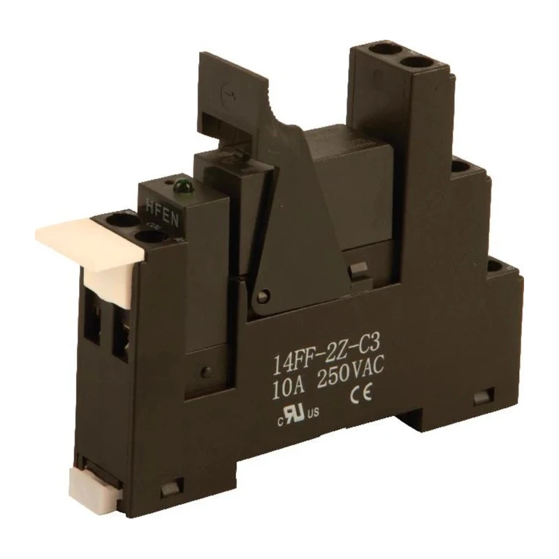 Hongfa Europe GMBH Electromechanical Interface Relay, DIN Rail Mount, 24V dc Coil, DPDT 8A 2RM-24-3