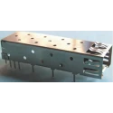 Samtec SFP Cage for MECT Transceiver Socket Grey SFPC Form Factor TP25 Series SFPC-SL