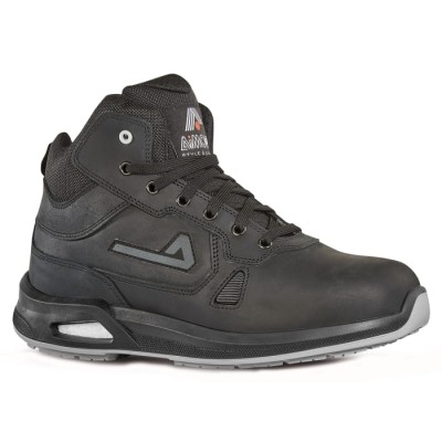 AIMONT VIGOREX Black Aluminium Toe Capped Unisex Ankle Safety Boots EU Size 43 UK Size 9 Lace Up COBA LT COBALT IA101 43