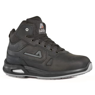 AIMONT VIGOREX Black Aluminium Toe Capped Unisex Ankle Safety Boots Size EU 42, UK 8, US 9, EN ISO 20345:2011 COBALT IA101 42