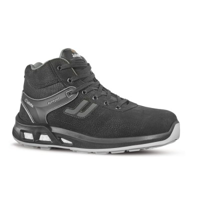 Jallatte J-energy Black Aluminium Toe Capped Unisex Ankle Safety Boots with Composite Midsole, Size EU 45 JALPULSE JY104 45