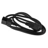 RS PRO IEC C13 to IEC C14 Power Cord 1.5 m Black Low Smoke Zero Halogen 137-3380
