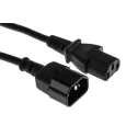 RS PRO IEC C13 to IEC C14 Power Cord 1.5 m Black Low Smoke Zero Halogen 137-3380
