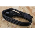 RS PRO IEC C13 to IEC C14 Power Cord 1.5 m Black Low Smoke Zero Halogen 137-3380