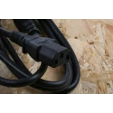 RS PRO IEC C13 to IEC C14 Power Cord 1.5 m Black Low Smoke Zero Halogen 137-3380