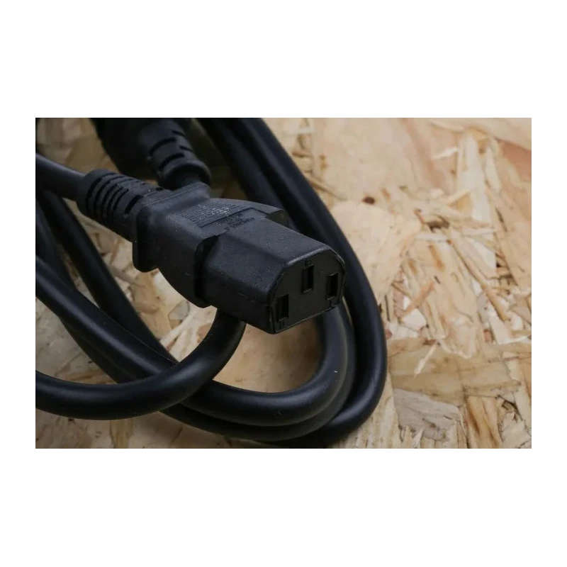 RS PRO IEC C13 to IEC C14 Power Cord 1.5 m Black Low Smoke Zero Halogen 137-3380
