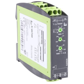Tele G2ZS20 Series DIN Rail Timer Relay 2-Contact DPDT Switch 24V AC, 240V AC, 250V DC, 0.04s to 3 min, 1-Function G2ZS20