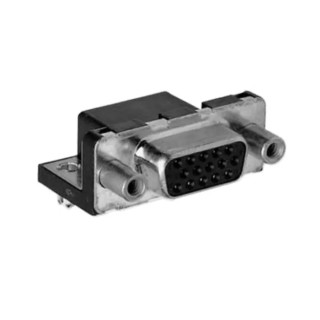 Amphenol Communications Solutions CD 15 Way Right Angle 2.285 mm Pitch Plug-in D-Sub Connector with Screw ICD15S13E4GV00LF