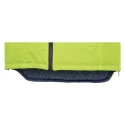Delta Plus Hi Vis Vest Fluorescent Yellow Navy Blue Polyester Zipper Closure Unisex Medium FIDJIHVJMTM