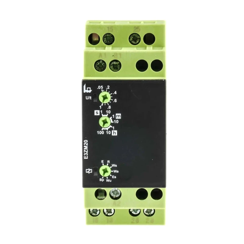 Tele Multifunction DIN Rail Timer Relay 2-Contact DPDT, 12-240 V AC/DC, 0.05 s to 100 h Range E3ZM20