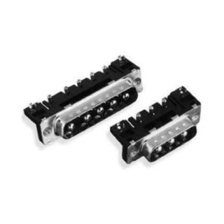 Amphenol Communications Solutions Delta D 3 Way Right Angle Plug-in D-Sub Connector, Screw Mount Male D3W3P36A6GL08LF