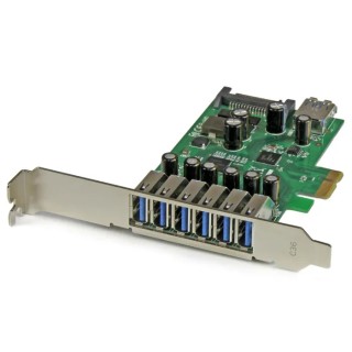 StarTech.com 7 Port USB 3.0 Card PCIe with 6 External and 1 Internal Ports PEXUSB3S7