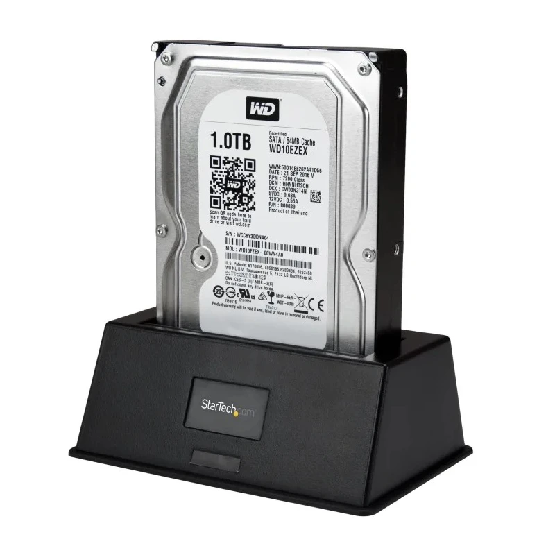 StarTech.com USB 3.0 Hard Drive Docking Station for 2.5 and 3.5 inch SATA HDD/SSD, 139x91x54 mm, UASP Support SDOCKU33BV