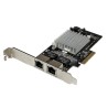 StarTech.com 2 Port PCIe RJ45 Network Card 1000Mbps Dual Gigabit Ethernet ST2000SPEXI