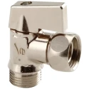 Sferaco Chrome Plated Brass Male Free Nut BSP Ball Valve 3/8 in 10 Bar 689003