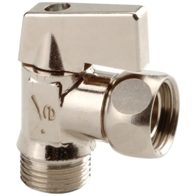 Sferaco Chrome Plated Brass Male Free Nut BSP Ball Valve 3/8 in 10 Bar 689003