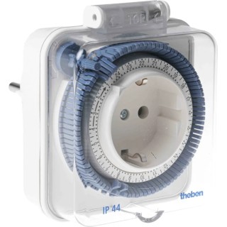 Theben Analogue Plug In Timer 230V AC Schuko Socket IP44 -TIMER 026 IP44 theben -timer 026 IP44