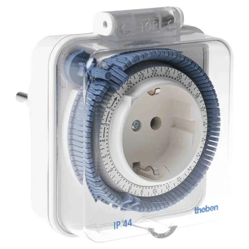 Theben Analogue Plug In Timer 230V AC Schuko Socket IP44 -TIMER 026 IP44 theben -timer 026 IP44