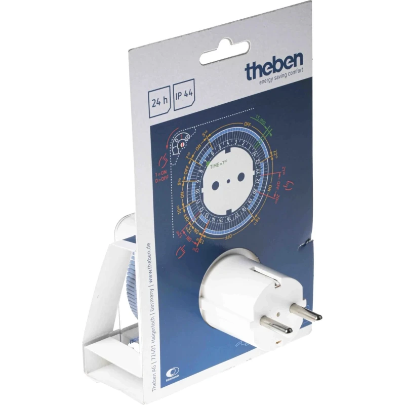 Theben Analogue Plug In Timer 230V AC Schuko Socket IP44 -TIMER 026 IP44 theben -timer 026 IP44