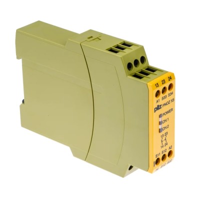 Pilz PNOZ X5 24V AC/DC Safety Relay with 2 Safety Contacts and 1 Auxiliary Contact 774325