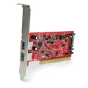 StarTech.com 2 Port USB Card PCI USB 3.0 Compatible PCI Bus, SATA Powered PCIUSB3S22