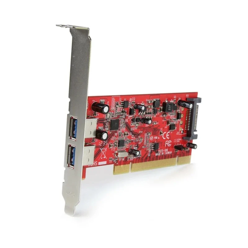 StarTech.com 2 Port USB Card PCI USB 3.0 Compatible PCI Bus, SATA Powered PCIUSB3S22