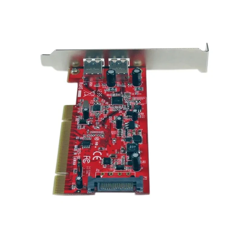 StarTech.com 2 Port USB Card PCI USB 3.0 Compatible PCI Bus, SATA Powered PCIUSB3S22