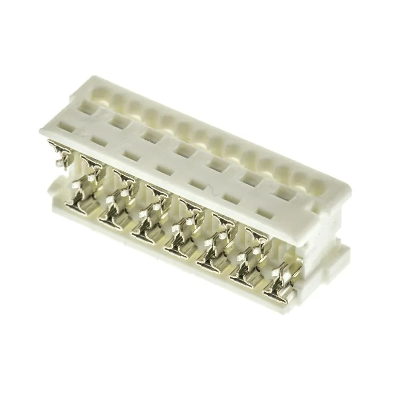 Molex 14-Way IDC Connector Female for Cable, 2 Row, 1.2A, 250V AC, Right Angle, Tin over Nickel Plating 90327-0314