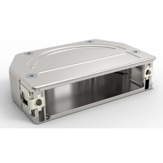 TE Connectivity Zinc Angled D-Sub Backshell Strain Relief 1-2308338-1
