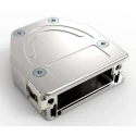 TE Connectivity Zinc Straight D-Sub Backshell 15 Way Strain Relief 1-2308321-1