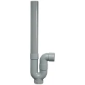 Sferaco Plastic Pipe Fitting Straight Siphon PVC 40 mm Connections 1 bar Max Pressure 5-90°C Operating Temperature 1370001