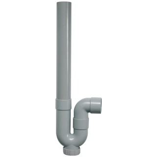 Sferaco Plastic Pipe Fitting Straight Siphon PVC 40 mm Connections 1 bar Max Pressure 5-90°C Operating Temperature 1370001