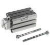 SMC Pneumatic Guided Cylinder 20mm Bore Aluminium Alloy Body Double Acting Through Hole Mount CDQMB20-30