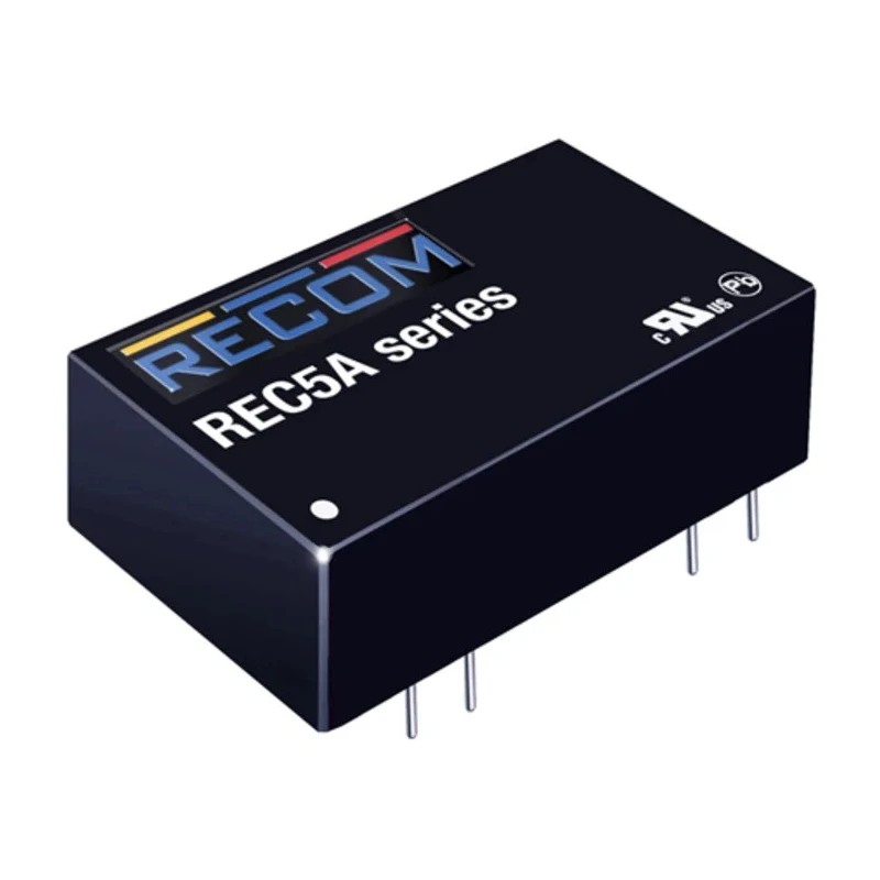 Recom 5W DC-DC Converter 5V DC 1A Input 4.5-9V Through Hole DIP-24 Package REC5A