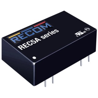 Recom DC/DC Converter DIP-24 Package 5 V DC Output 1 A 18-36 V Input 5 W Through Hole REC5A