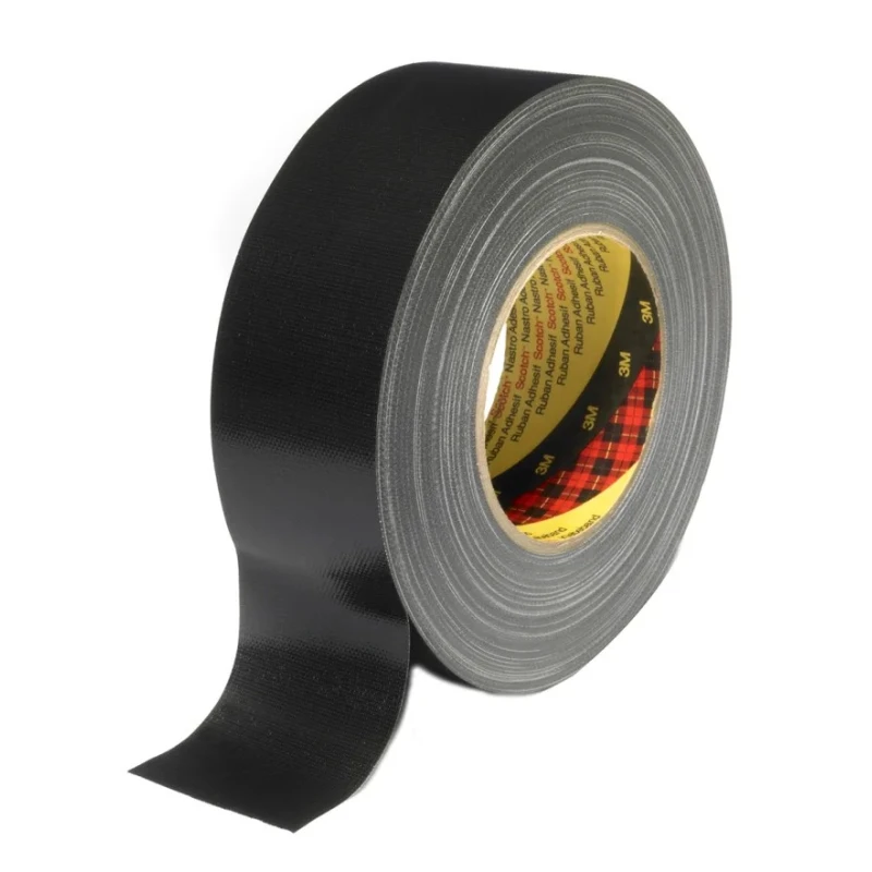 3M Scotch Tape 389 Duct Tape 50 m x 38 mm Black PE Coated Finish Y389 black 38MMXM