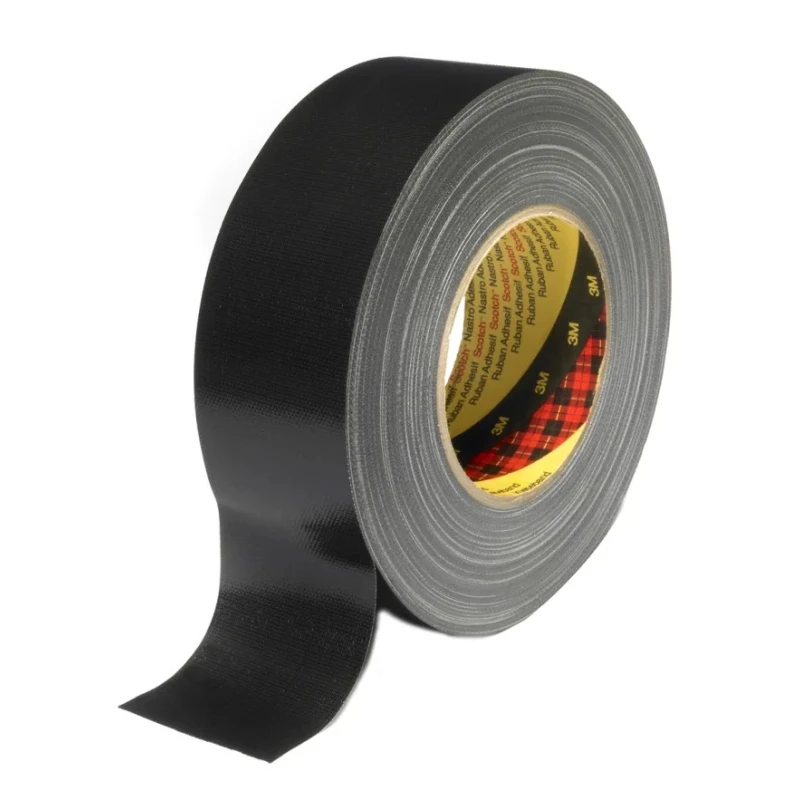 3M Duct Tape 50 m Length x 19 mm Width, Black, PE Coated Finish Y389 black 19MMXM