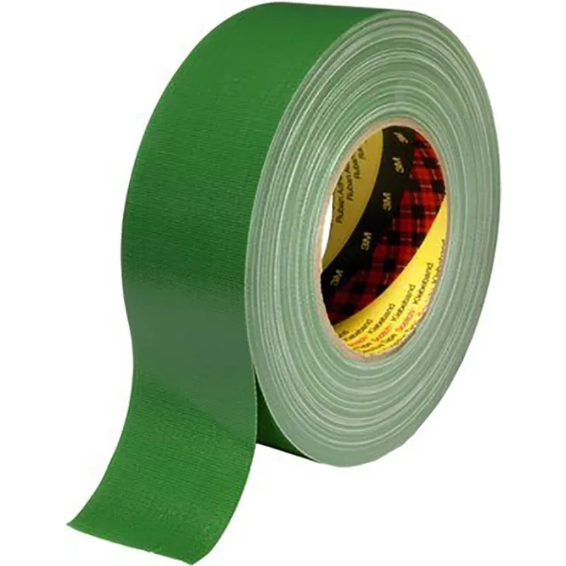 3M Scotch Tape 389 Duct Tape, 50 mm Width, 50 m Length, Green, PE Coated Finish Y389 green 50MMXM
