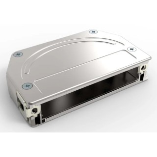 TE Connectivity Zinc Angled D-Sub Backshell Strain Relief C Shell Size 1-2308330-1