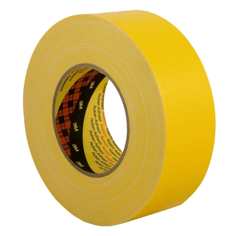 3M Scotch 389 Duct Tape, Yellow, 25mm Width x 50m Length, PE Coated Finish Y389 yellow 25MMXM