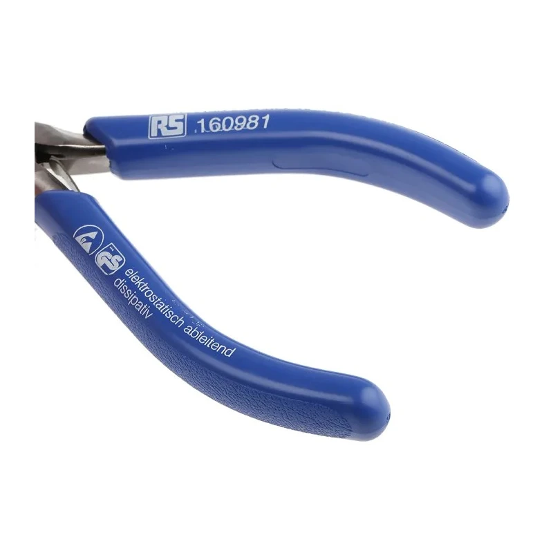 RS PRO Diagonal ESD Safe Cable Cutter Steel Jaw Plastic Grip Bi-Metal Handle 115mm Length 160-981