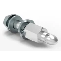 TE Connectivity Rail D-Sub Backshells Series Qlock Post Accessory Male, For Model C VW Rear Wall Mounting 1-2308290-1
