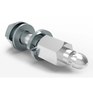 TE Connectivity Rail D-Sub Backshells Series Qlock Post Accessory Male, For Model C VW Rear Wall Mounting 1-2308290-1