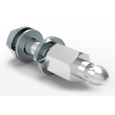 TE Connectivity Rail D-Sub Backshells Series Qlock Post Accessory Male, For Model C VW Rear Wall Mounting 1-2308290-1