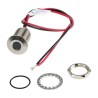 RS PRO White Panel Mount Indicator 10.8V dc, 13.2V dc, 20mA, Lead Wire Termination, IP67, Flush Bezel 139-3362