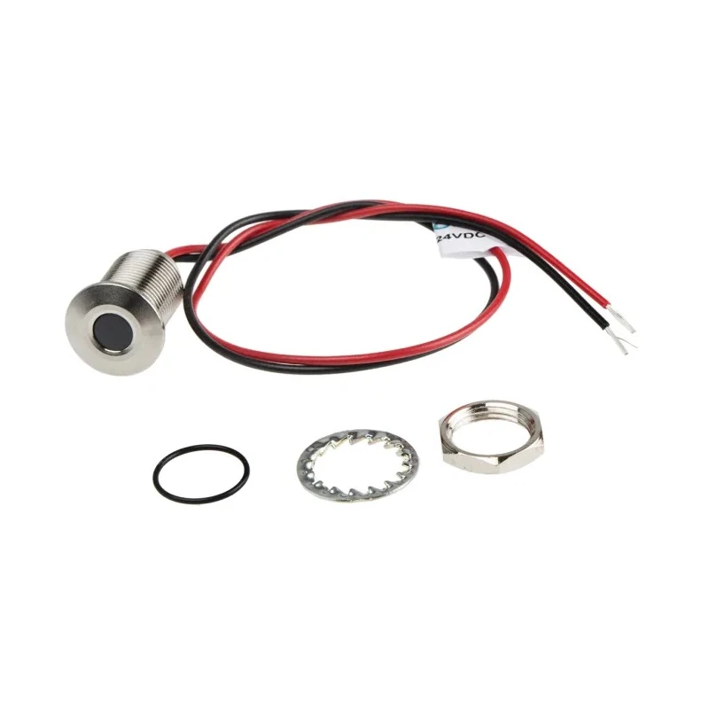 RS PRO White Panel Mount Indicator 21.6V dc 26.4V dc 20mA Lead Wire Termination IP67 Flush Bezel 139-3363