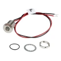 RS PRO Blue Panel Mount Indicator 21.6V DC, 26.4V DC, 20mA, Lead Wire Termination, IP67, Flush Bezel 139-3377
