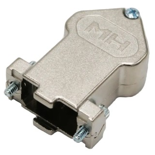 MH Connectors Zinc Angled D-Sub Backshell 9 Way Strain Relief MHDU45 