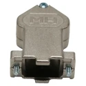 MH Connectors Zinc Angled D-Sub Backshell 9 Way Strain Relief MHDU45 