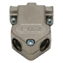 MH Connectors Zinc Angled D-Sub Backshell 9 Way Strain Relief MHDU45 